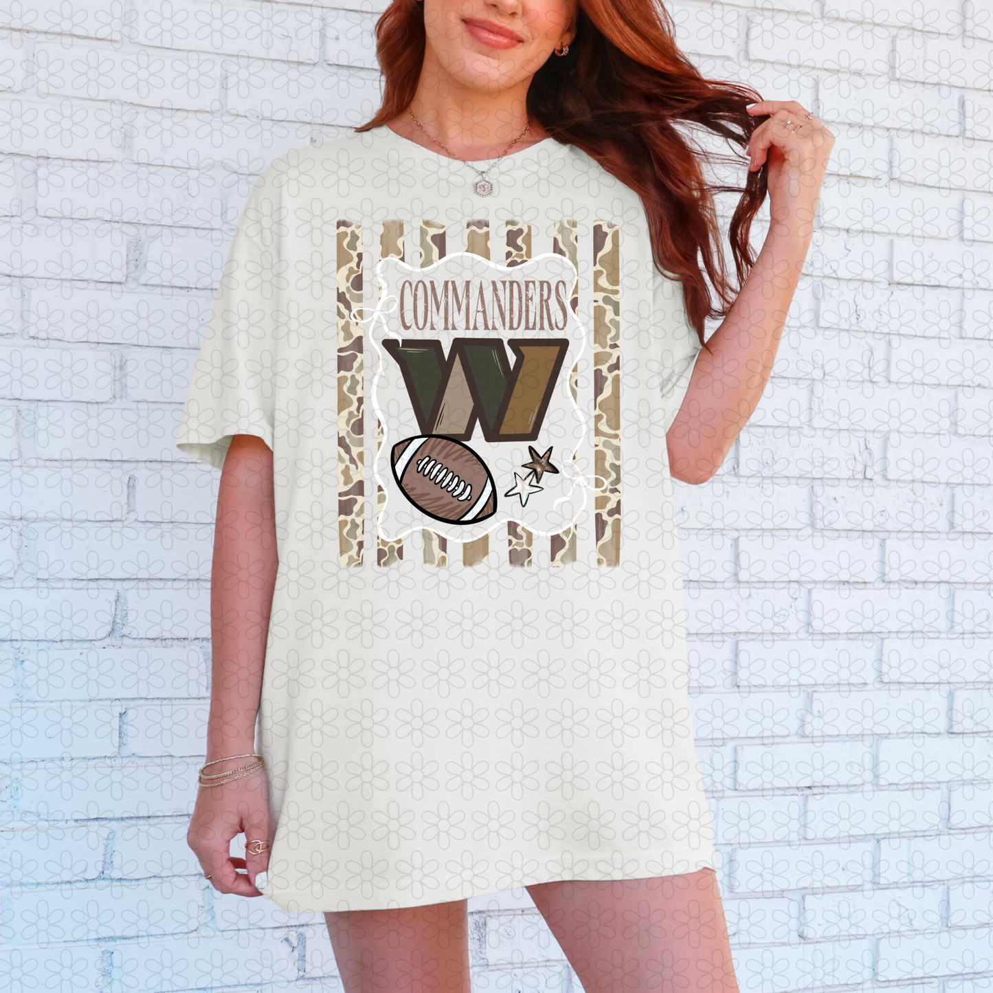 Duck Camo Football Teams (Multiple Options) Completed Tee