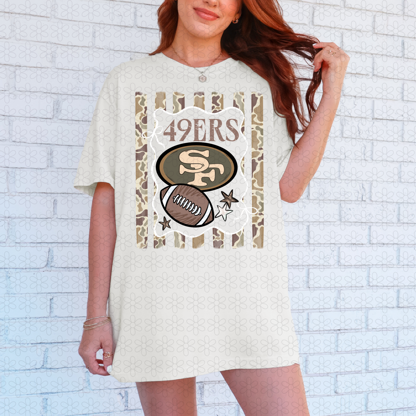 Duck Camo Football Teams (Multiple Options) Completed Tee
