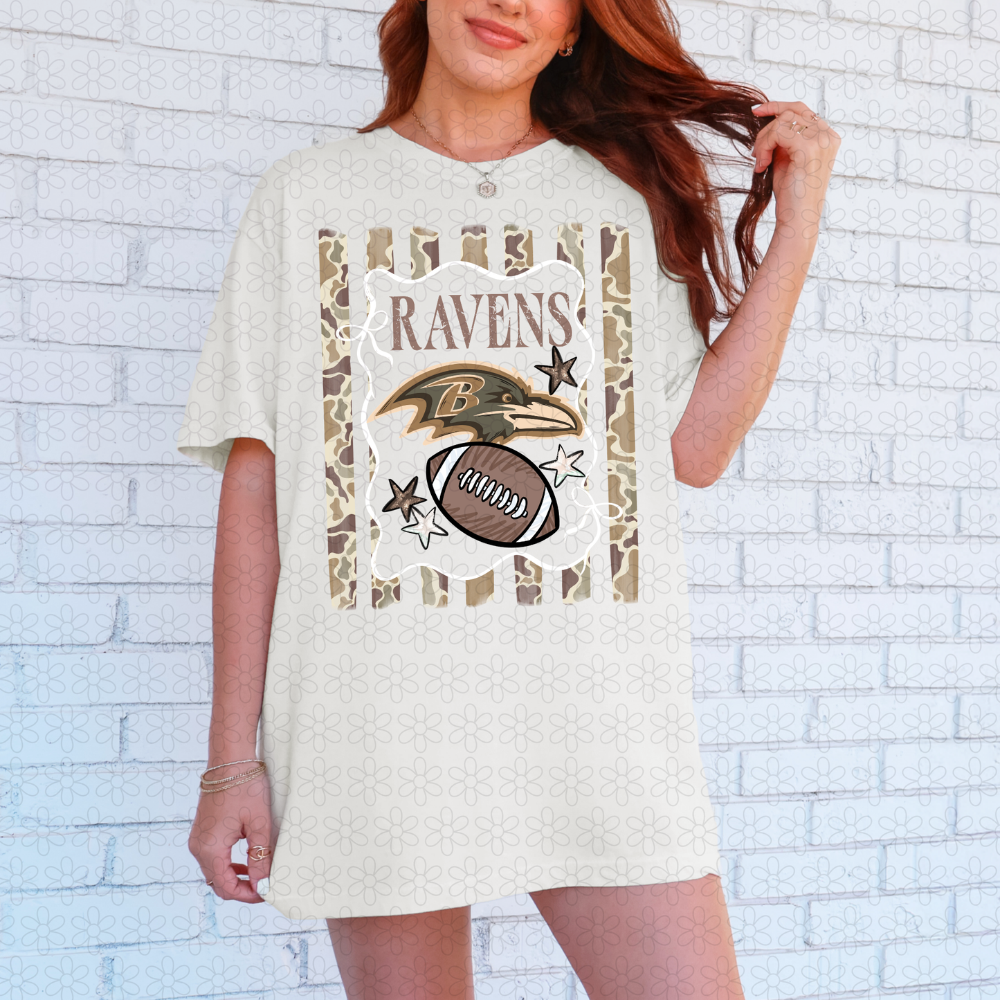 Duck Camo Football Teams (Multiple Options) Completed Tee