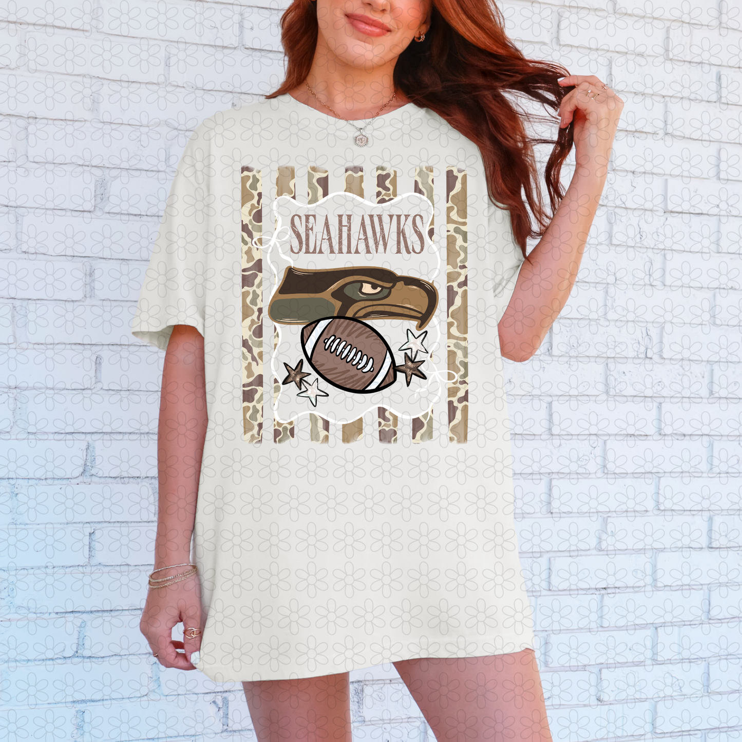 Duck Camo Football Teams (Multiple Options) Completed Tee