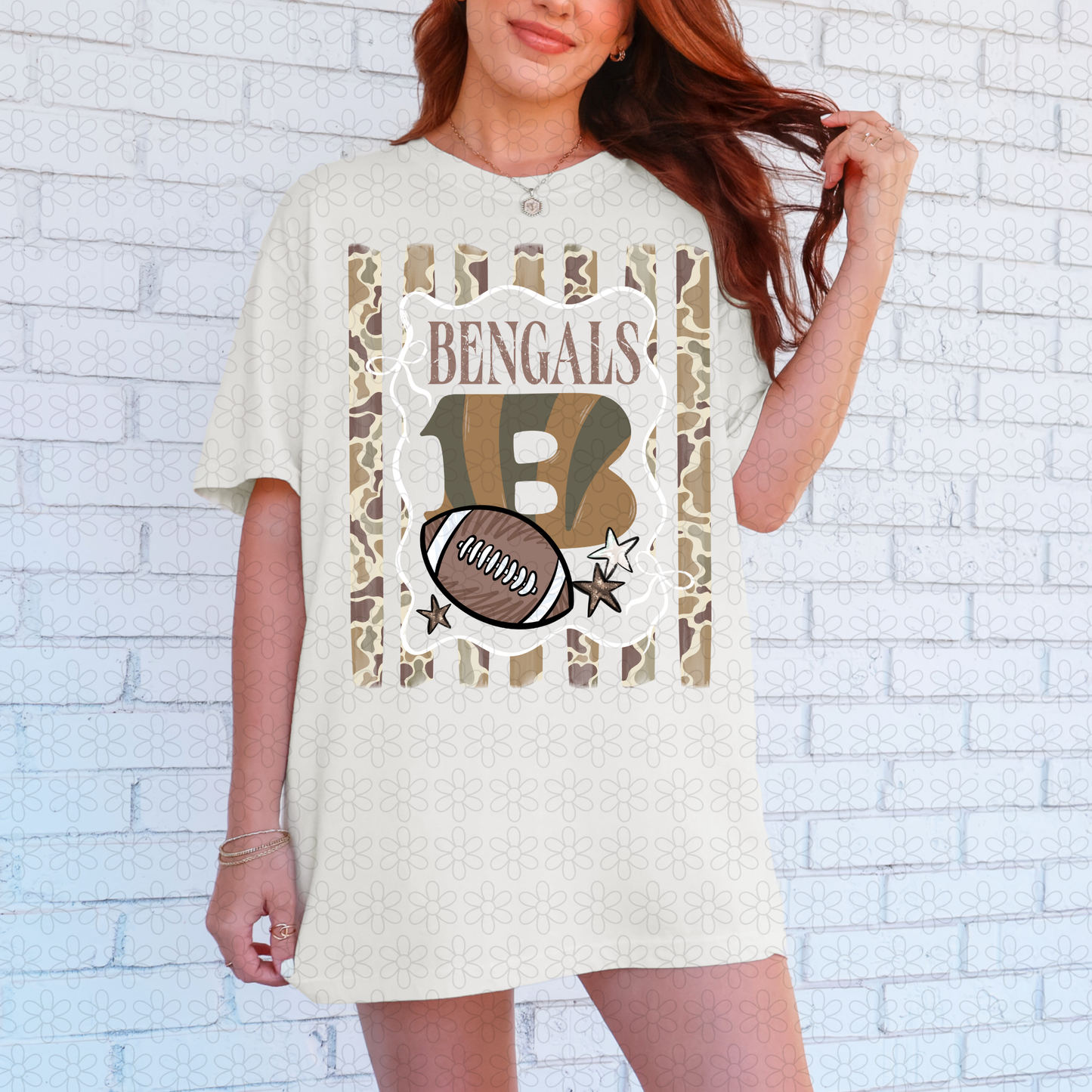 Duck Camo Football Teams (Multiple Options) Completed Tee