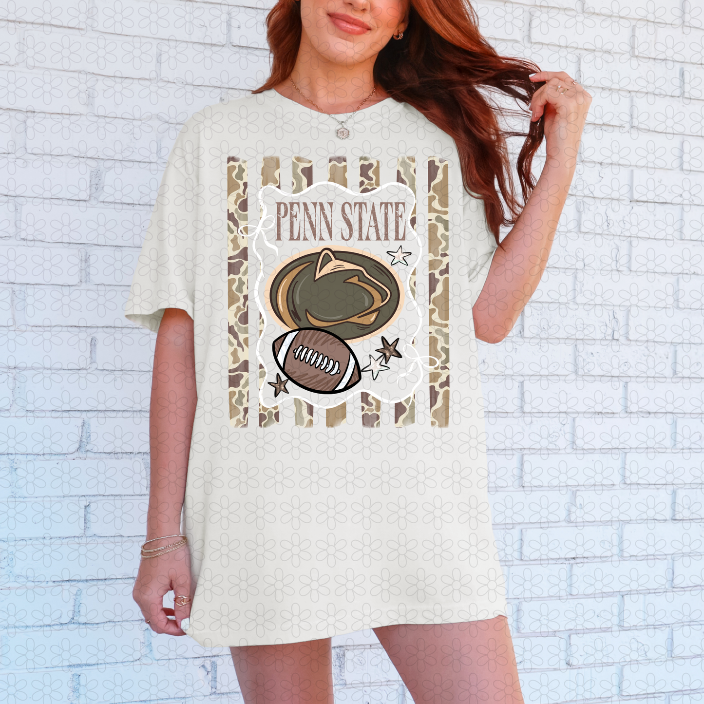 Duck Camo Football Teams (Multiple Options) Completed Tee
