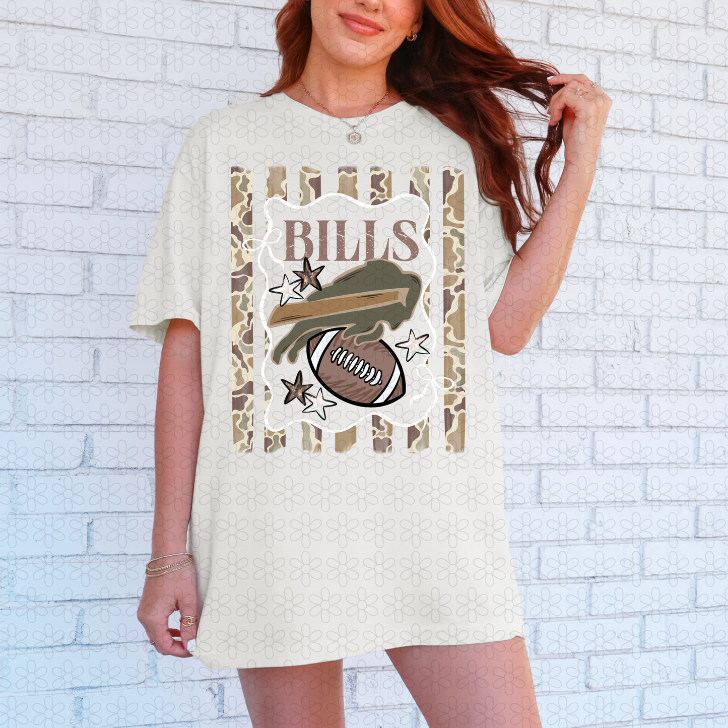 Duck Camo Football Teams (Multiple Options) Completed Tee