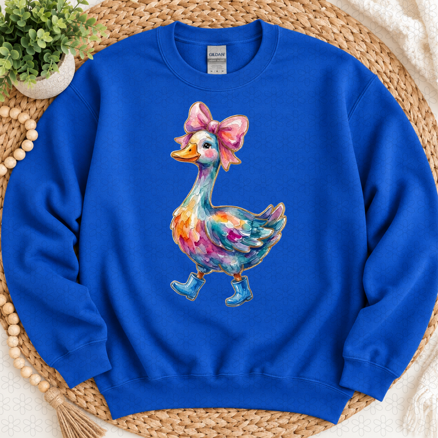 Duck Colorful Bow Completed Tee