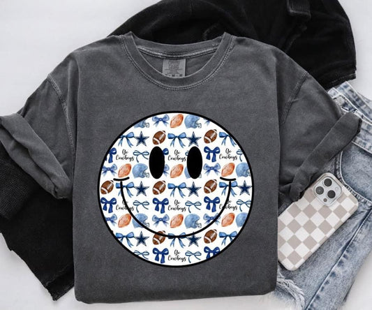 ‘Go Cowboys’ Smiley 🏈 Completed Tee