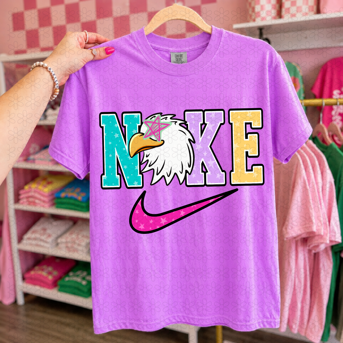 Swoosh Preppy Teams DTF Transfer