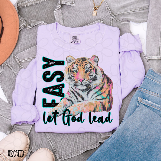 Easy Let God Lead Kids Completed Tee