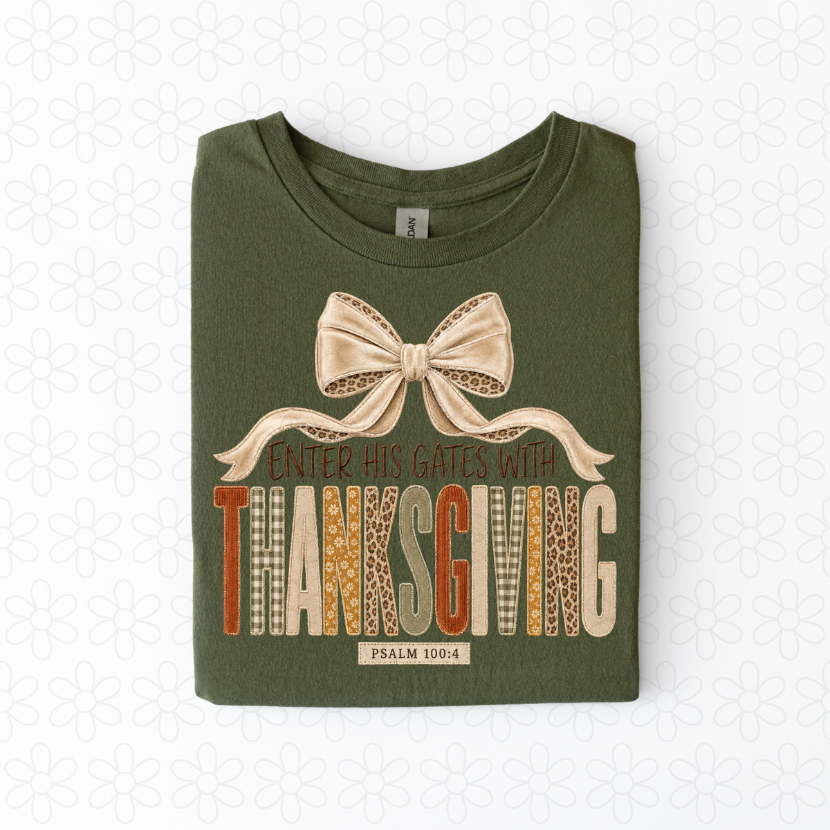 Enter His Gates With Thanksgiving Completed Tee