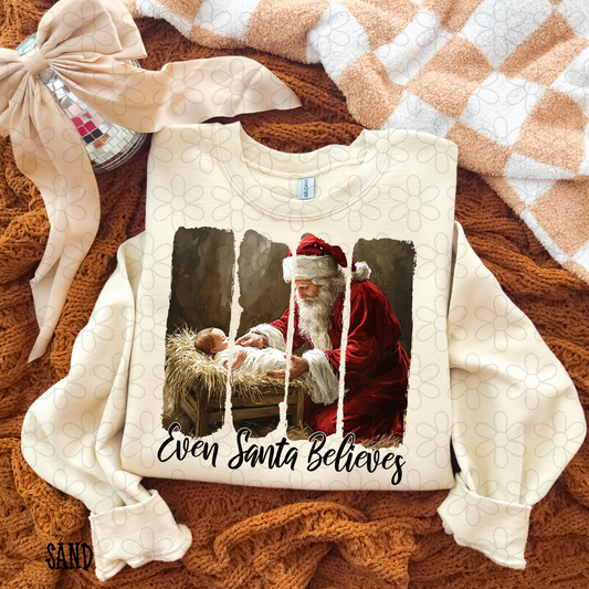 Even Santa Believes Completed Tee