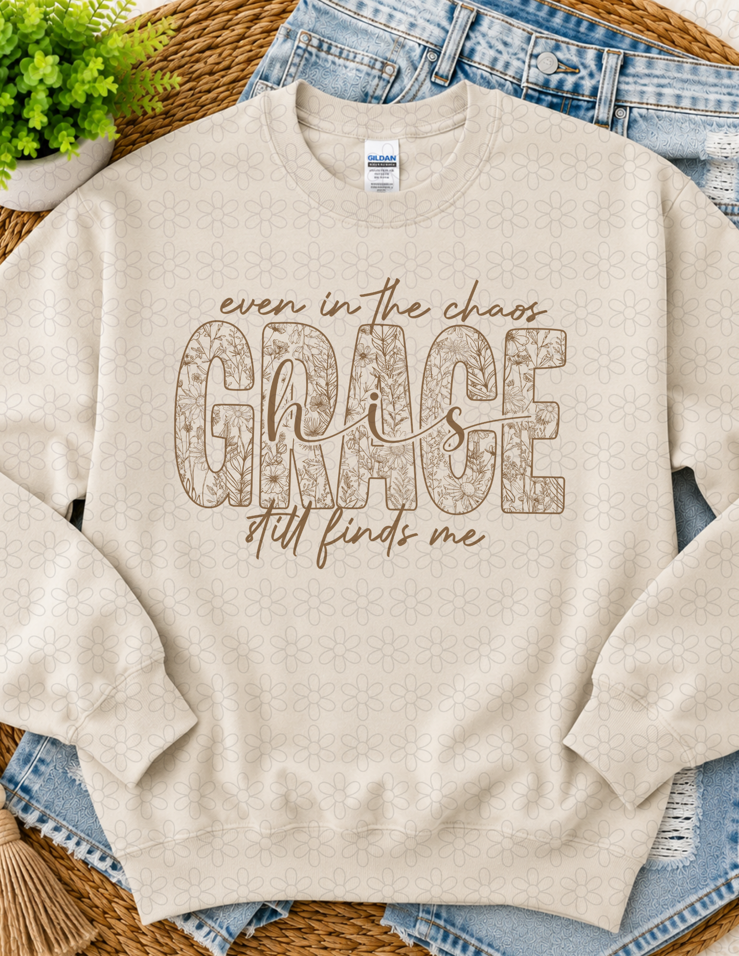 Even in the chaos Grace (Multiple Colors) DTF Transfer