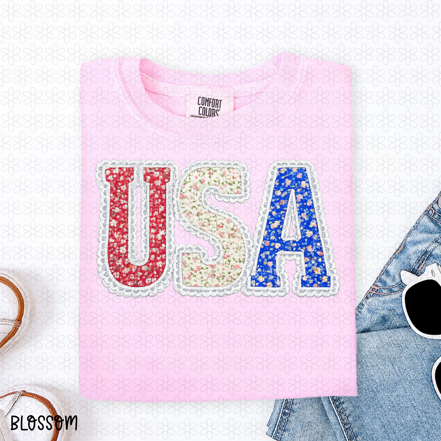 FLoral USA Completed Tee