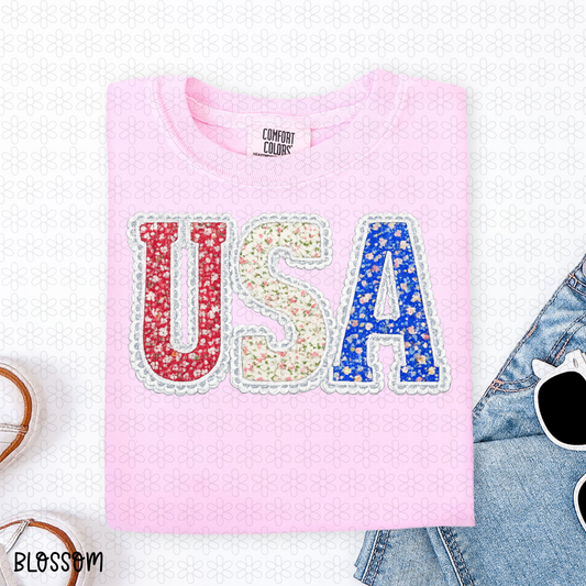 FLoral USA Completed Tee