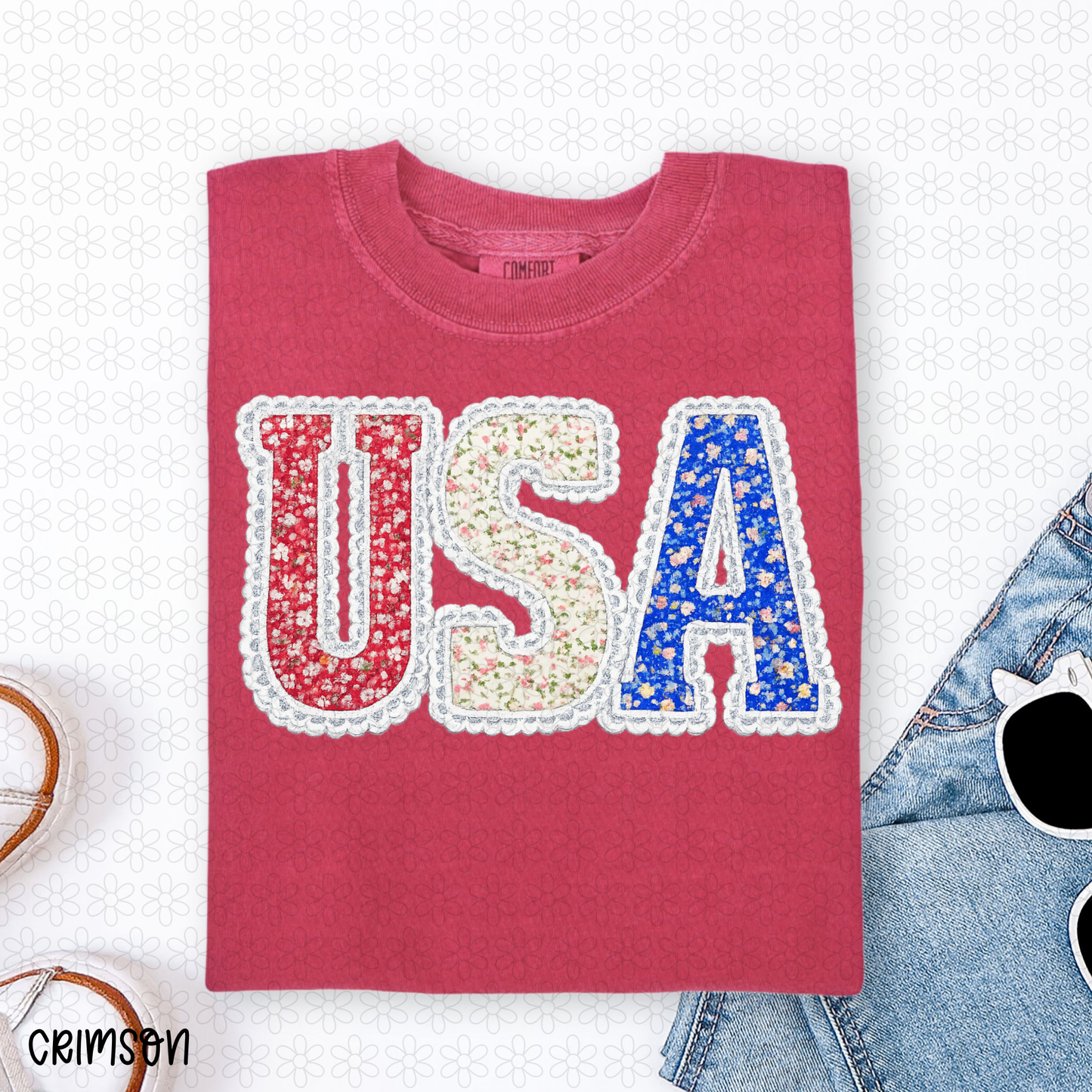 FLoral USA Completed Tee