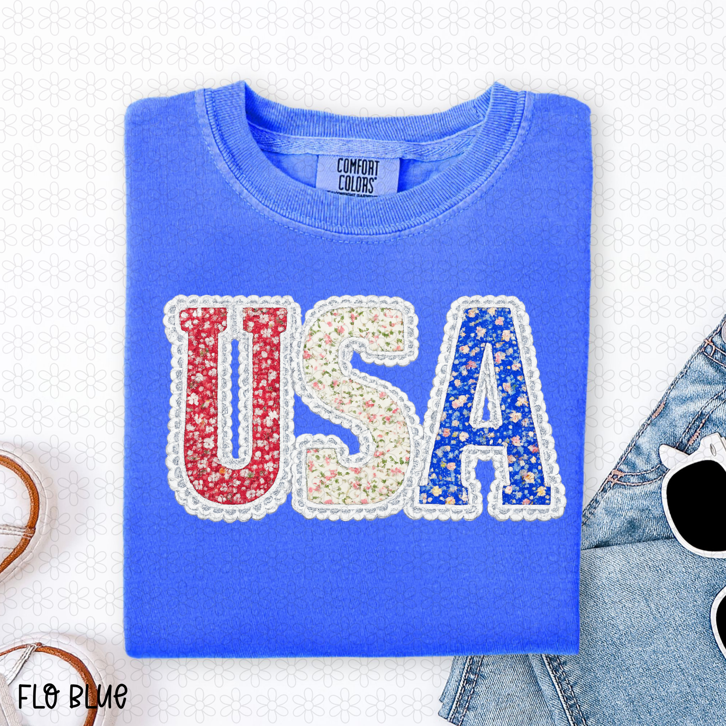 FLoral USA Completed Tee