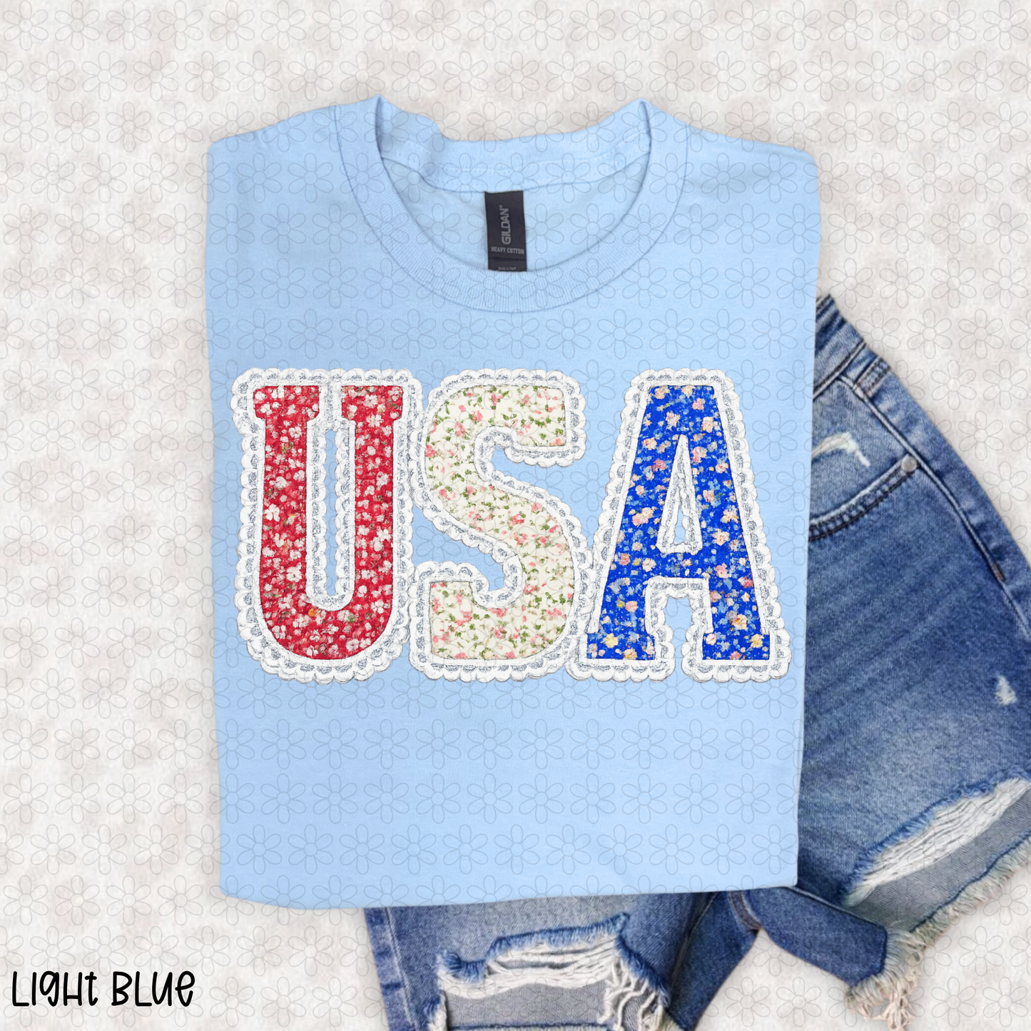 FLoral USA Completed Tee