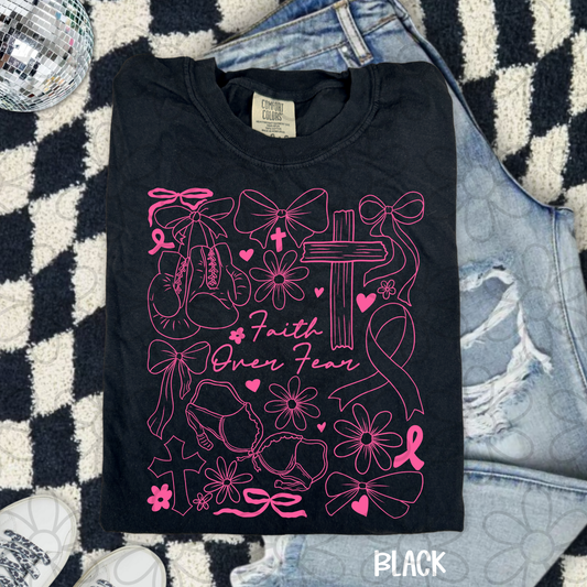 Faith Over Fear Awareness Kids Completed Tee