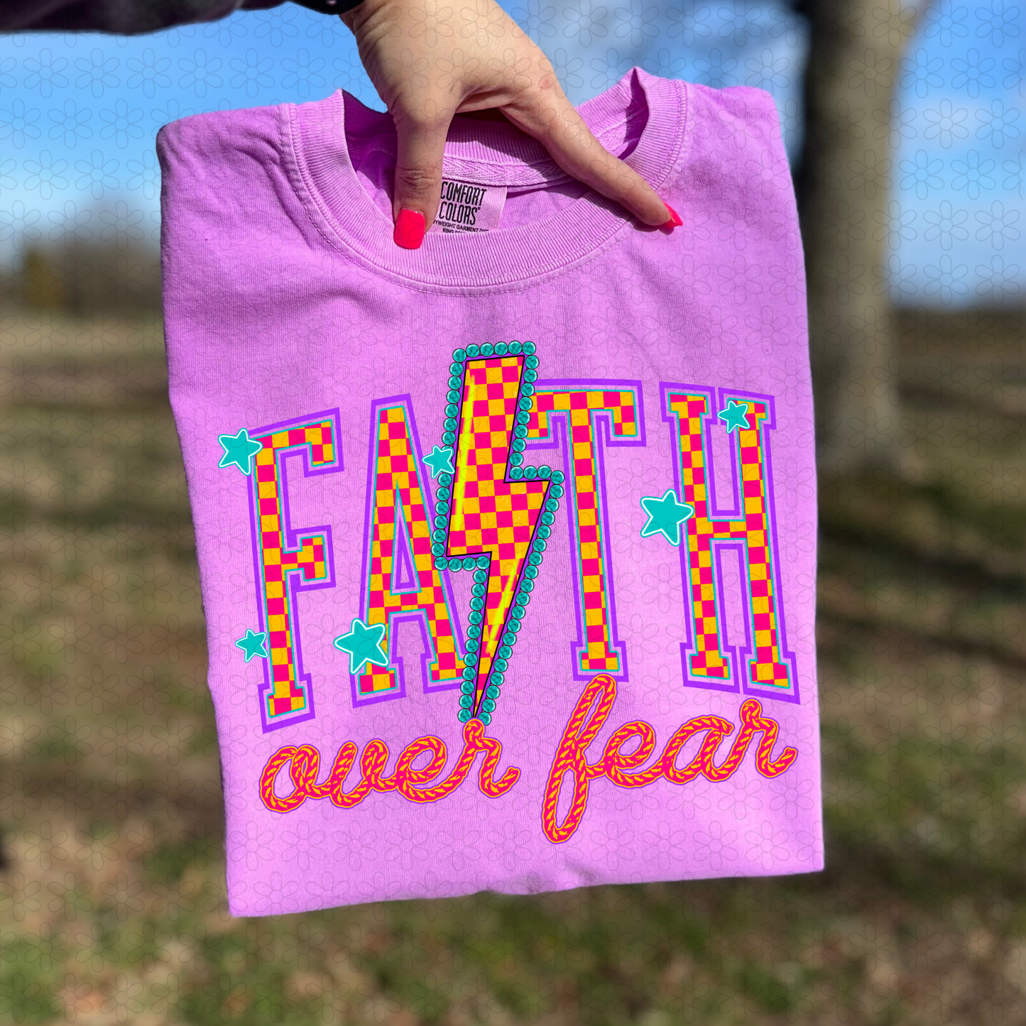 Faith Over Fear DTF Transfer