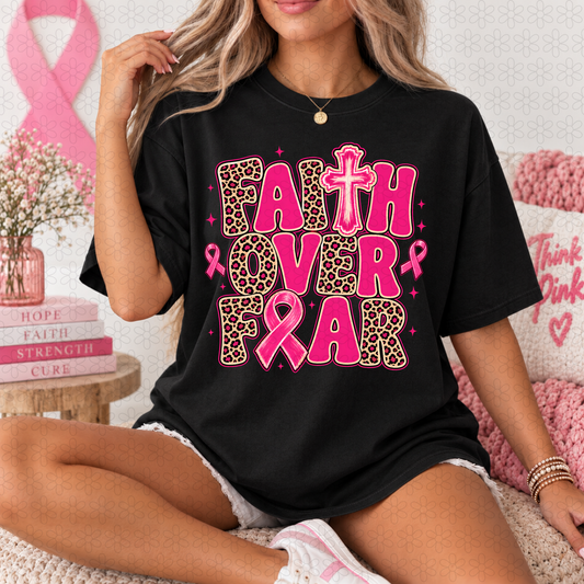Faith Over Fear Completed Tee