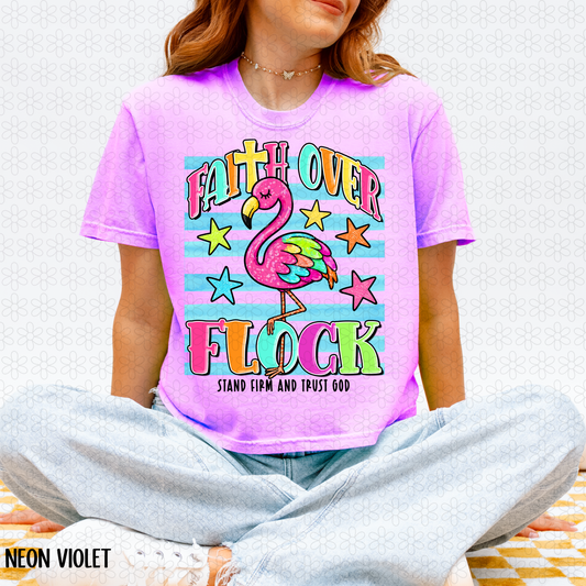 Faith Over Flock Completed Tee