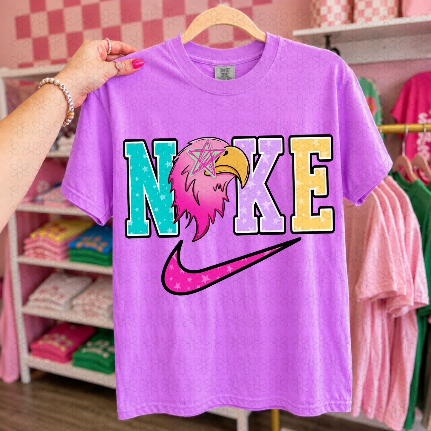Swoosh Preppy Teams DTF Transfer