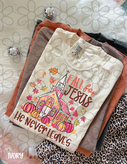 Fall For Jesus Church Completed Tee