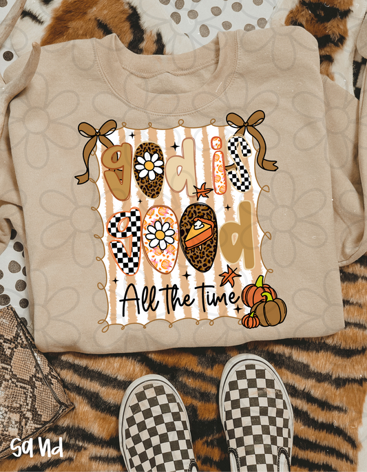 Fall God Is Good All The Time Kids Completed Tee
