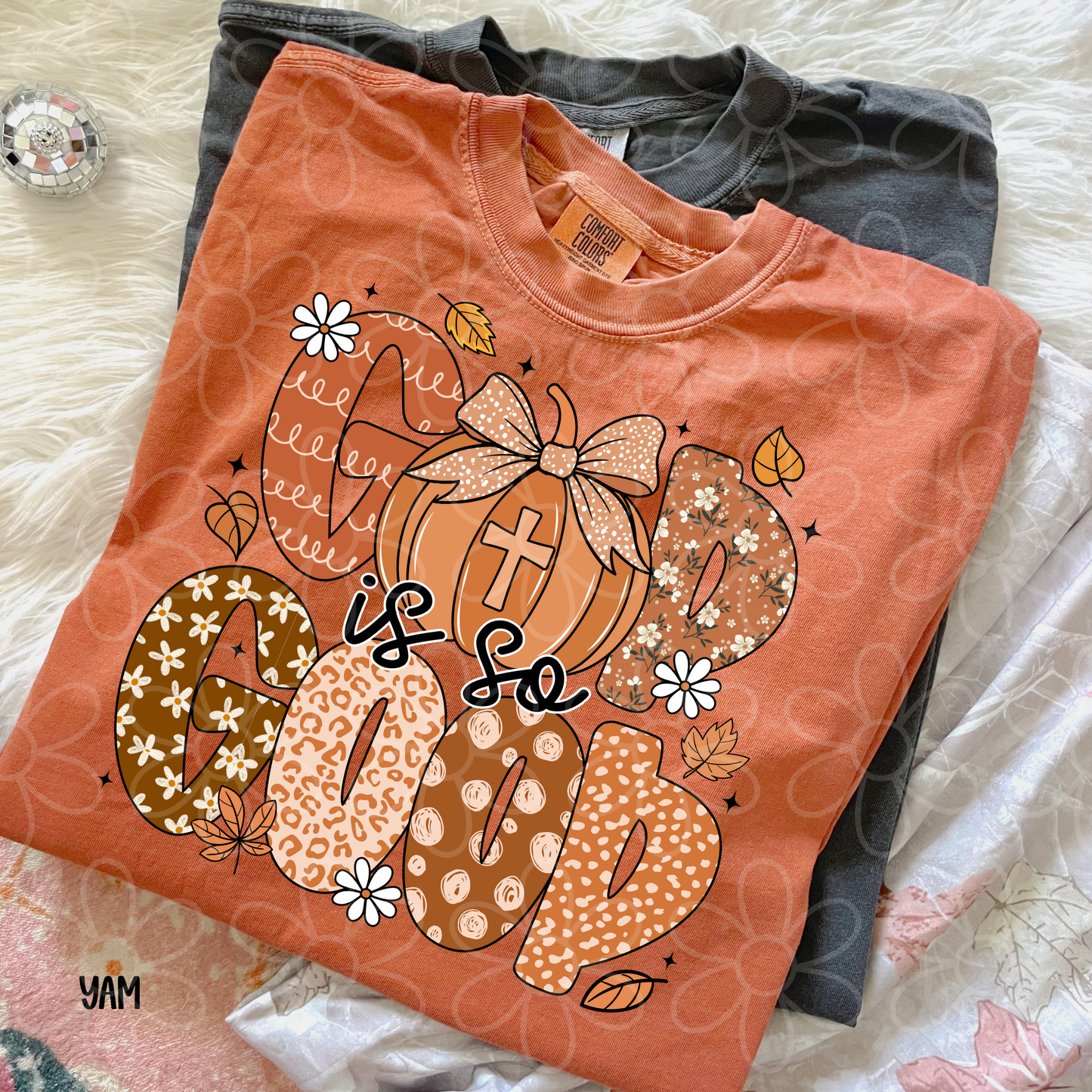 Fall God Is So Good Pumpkin DTF Transfer