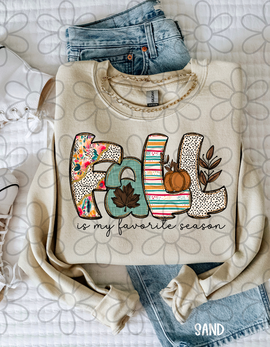 Fall Is My Favorite Season Kids Completed Tee