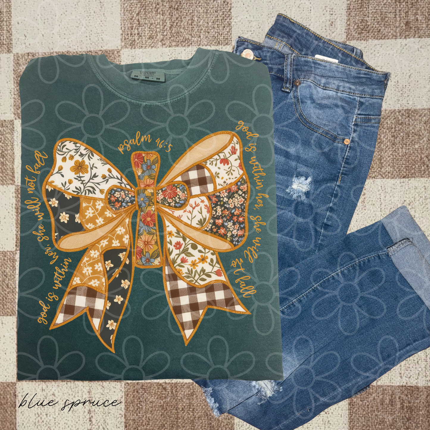 Fall Patterns Cross Bow Kids Completed Tee