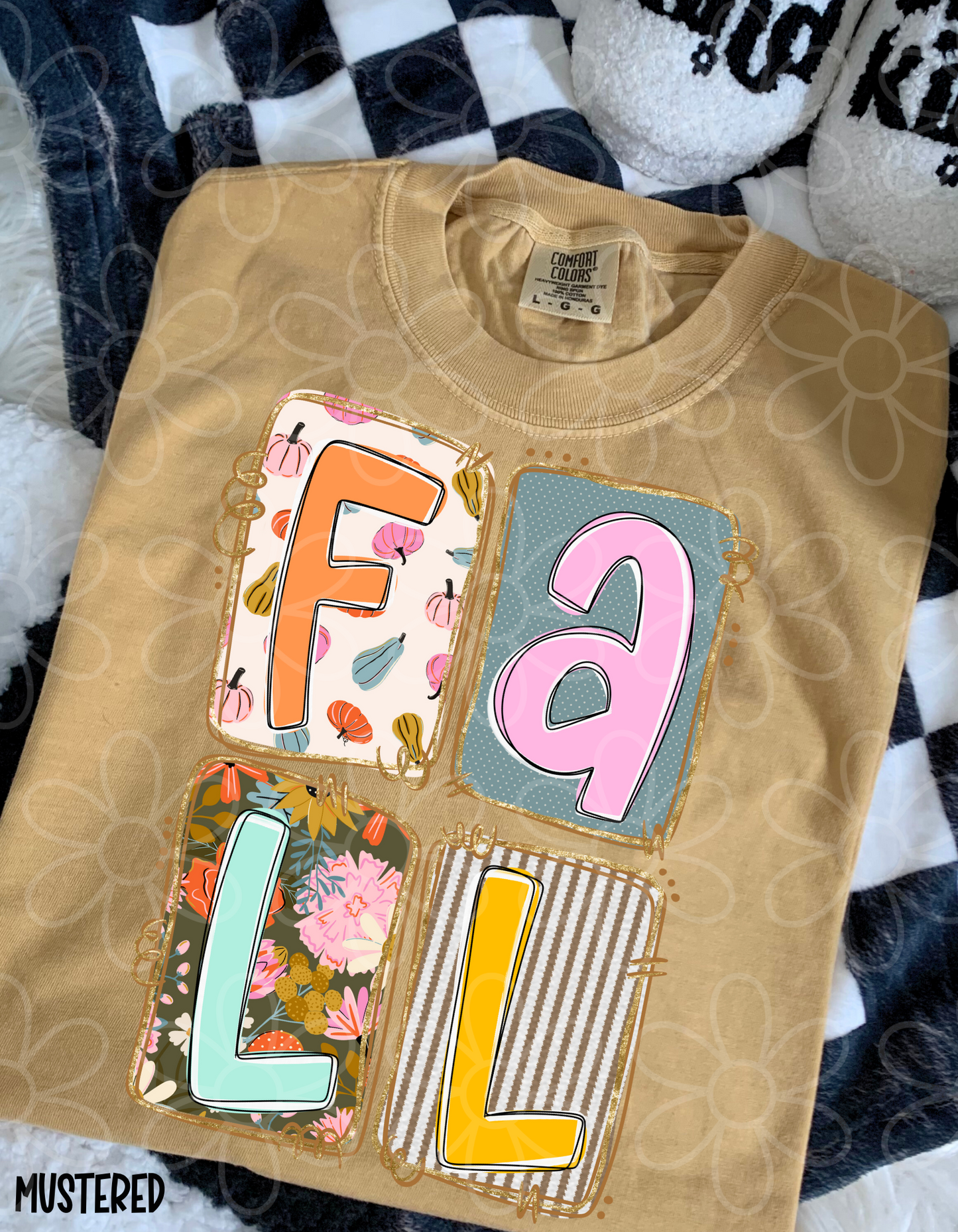 Fall Preppy Patterns DTF Transfer