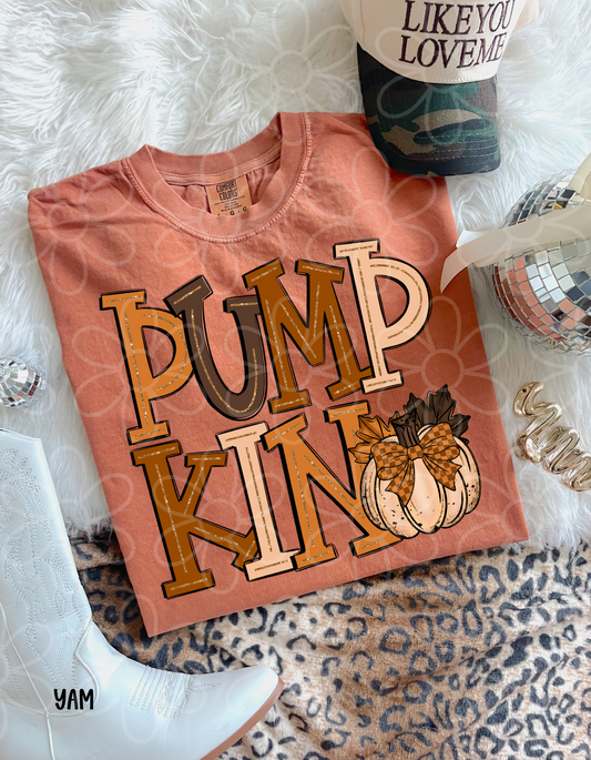 Fall Pumpkin Completed Tee