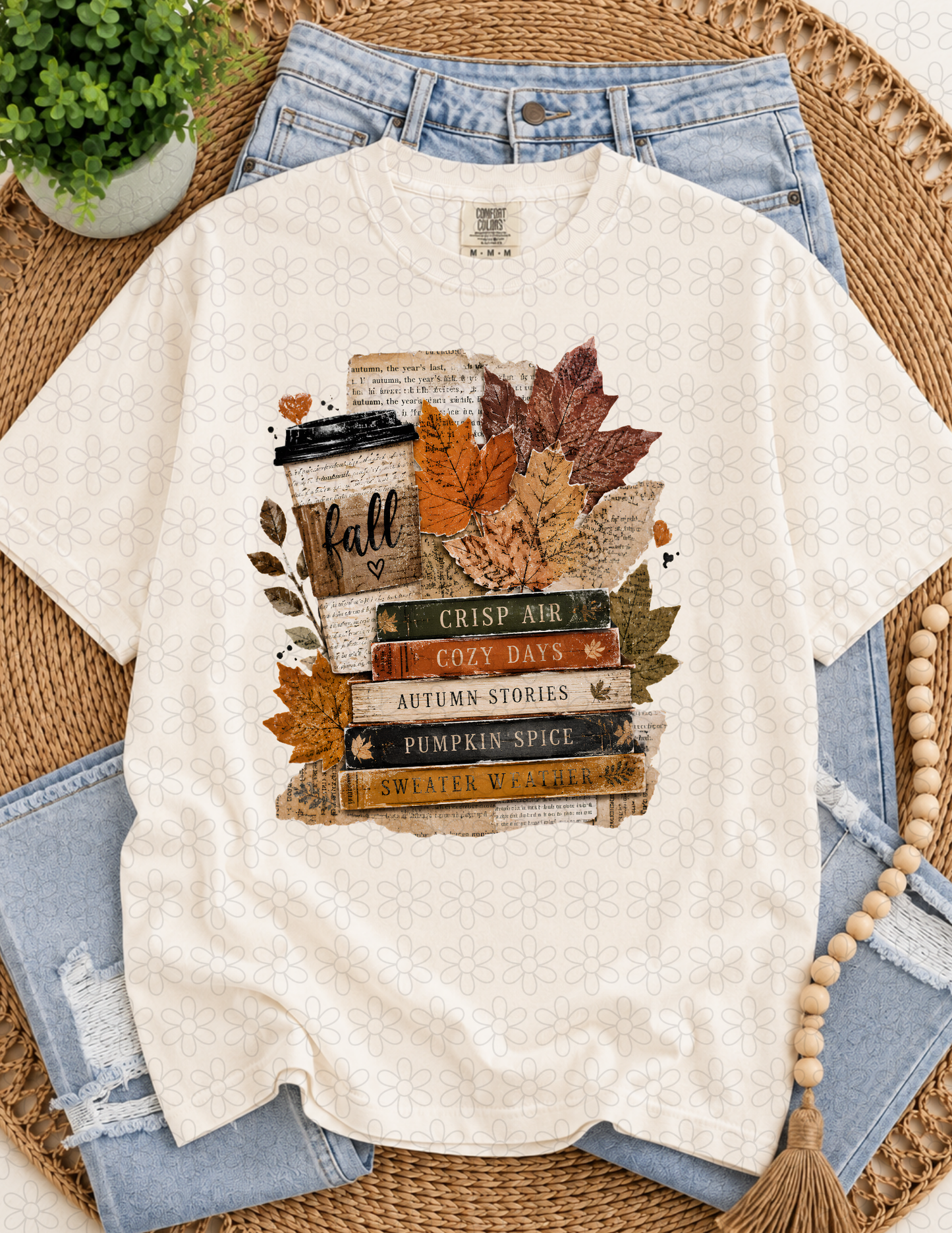 Fall Book lovers Completed Tee