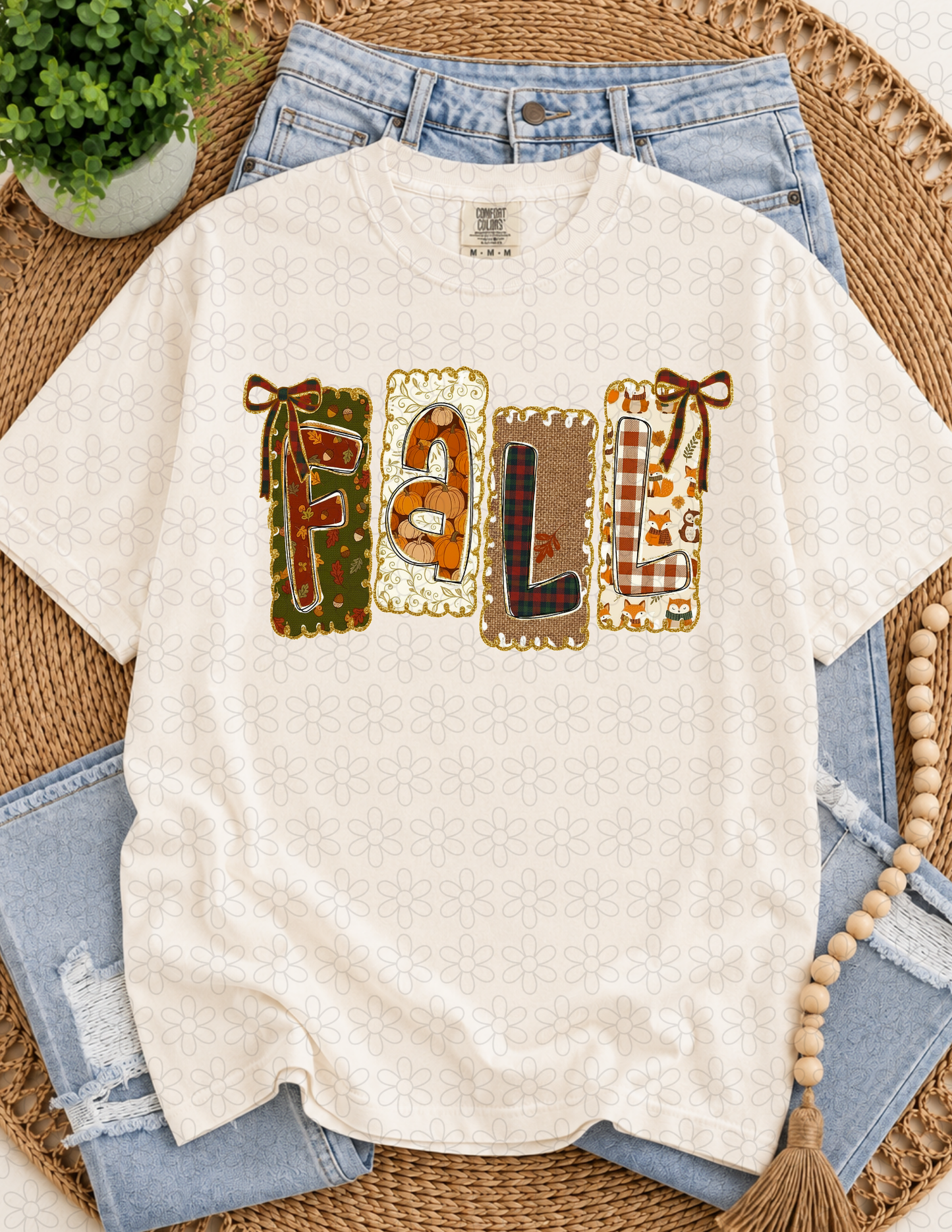 Fall Coquette Completed Tee