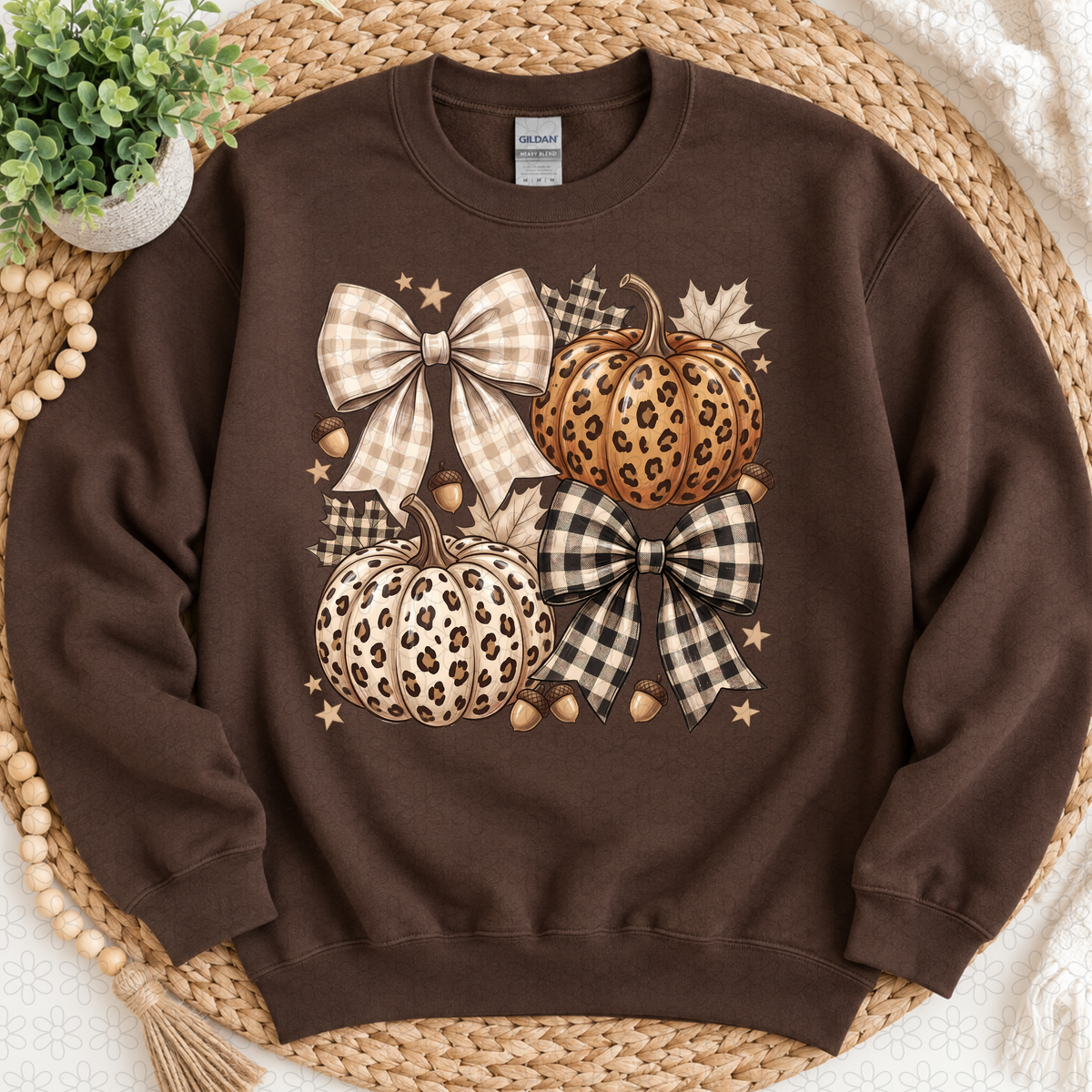 Fall Pumpkin Cheeta coquette DTF Transfer