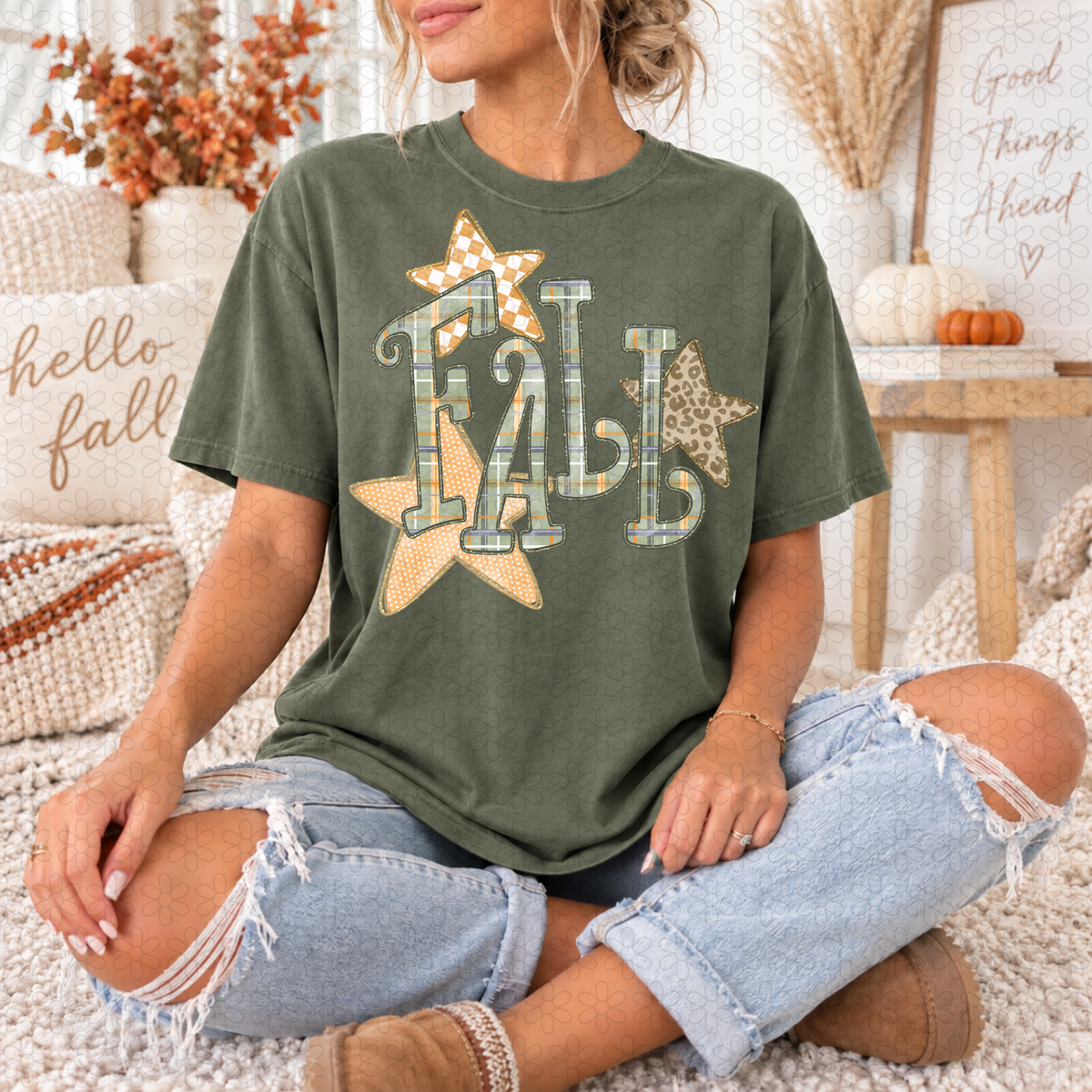 Fall Stars  DTF Transfer