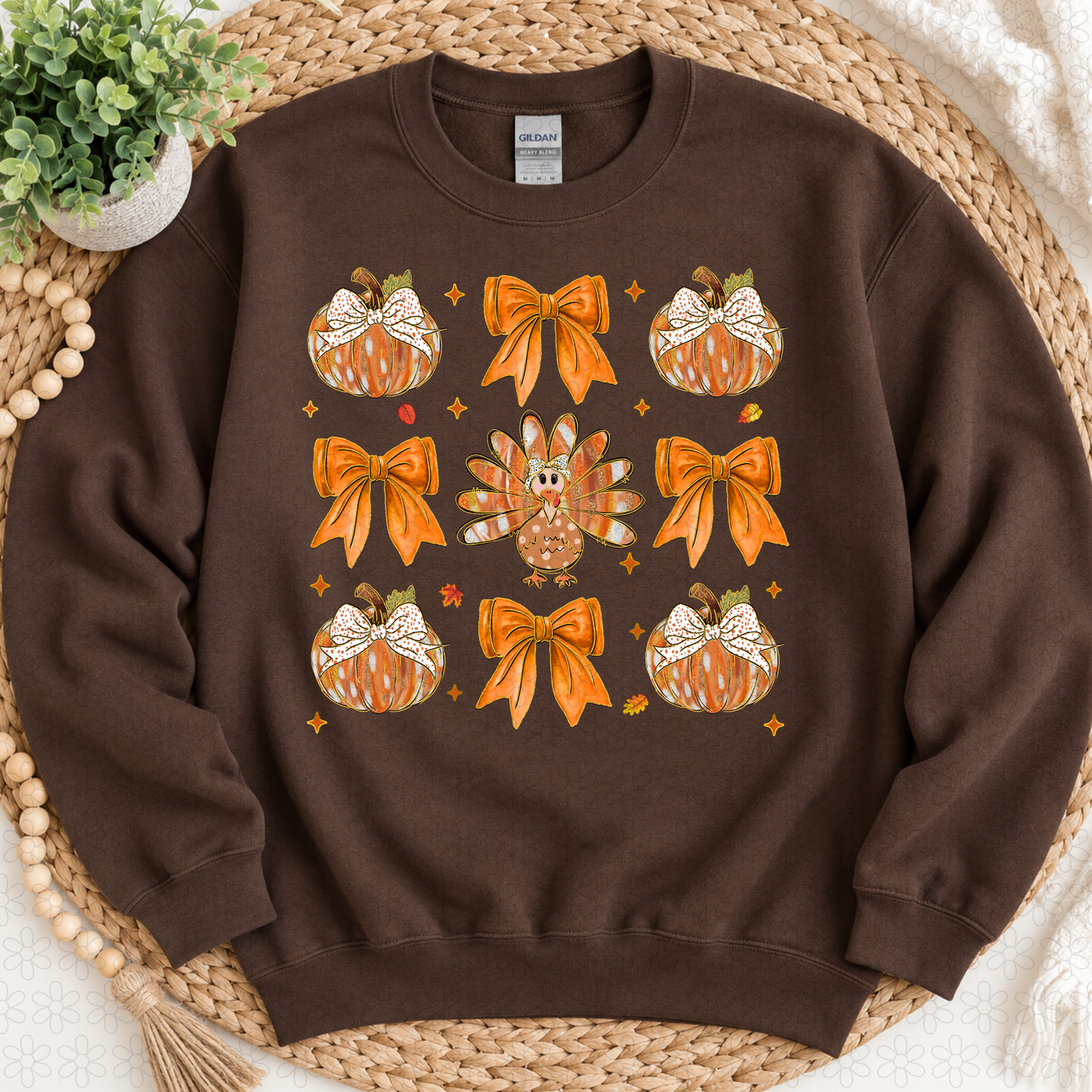 Fall Turkey Coquette DTF Transfer