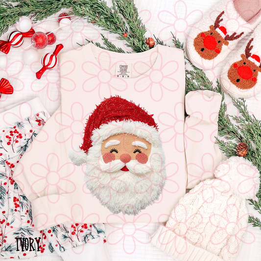Faux Santa Claus Red Hat Completed Tee