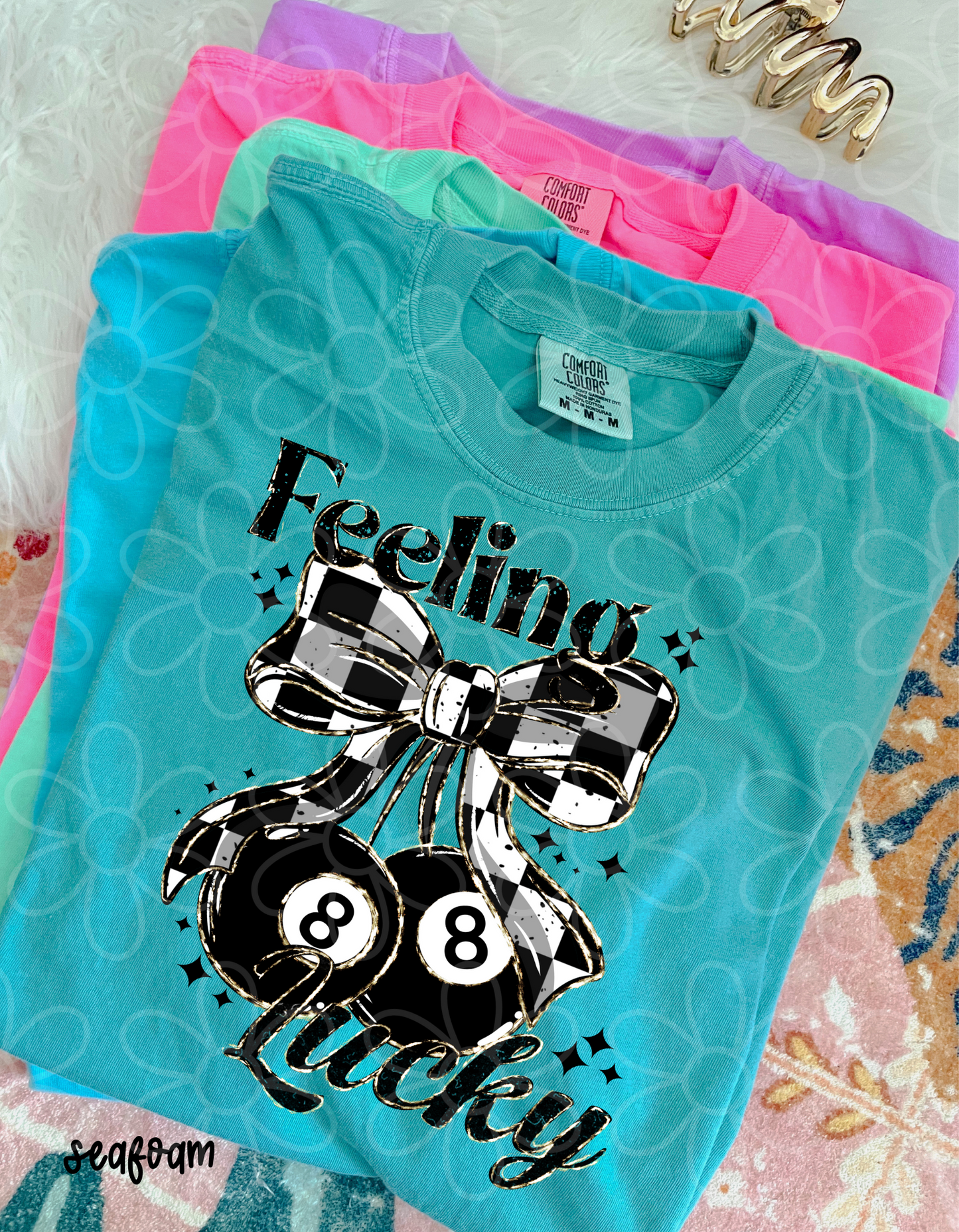 Feeling Lucky Checkered Completed Tee