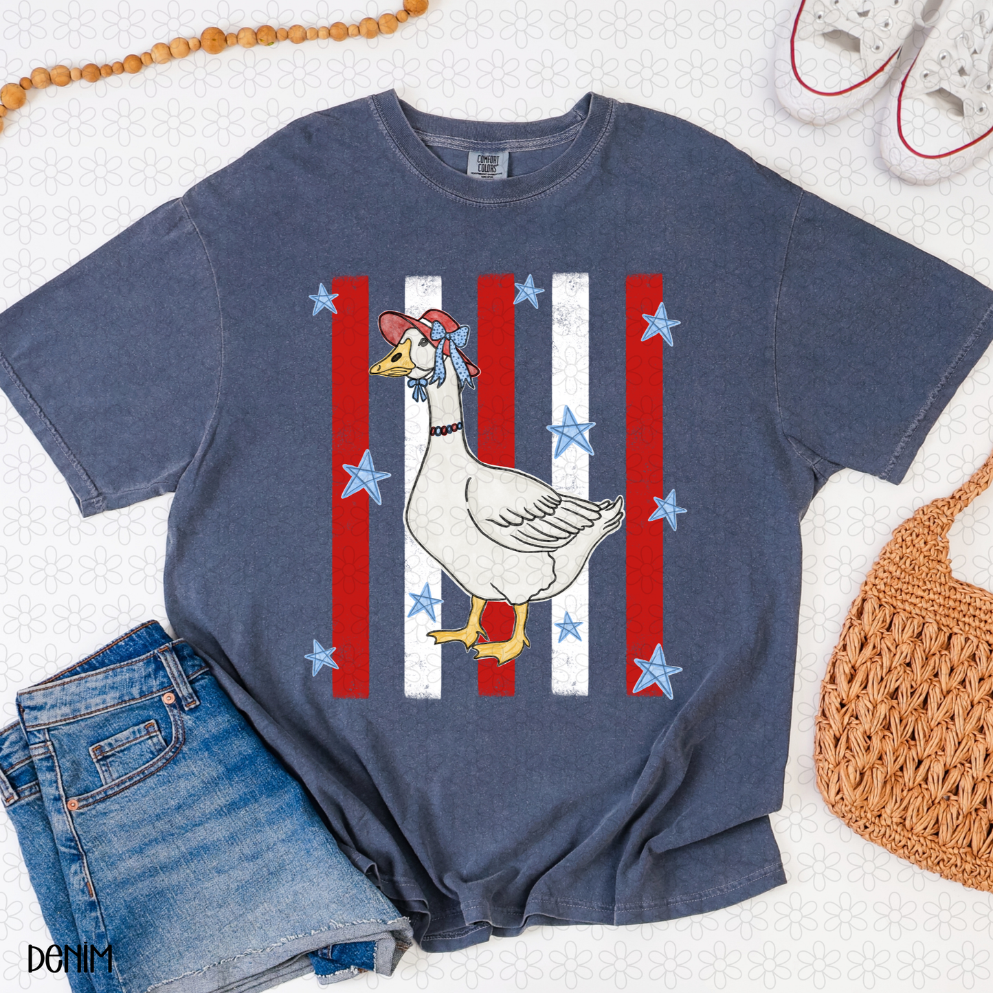Festive Goose Completed Tee