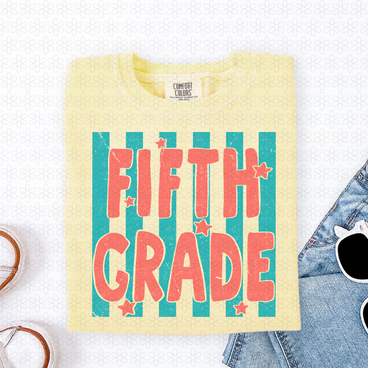 Grades Blue Stripes (Multiple Colors) DTF Transfer