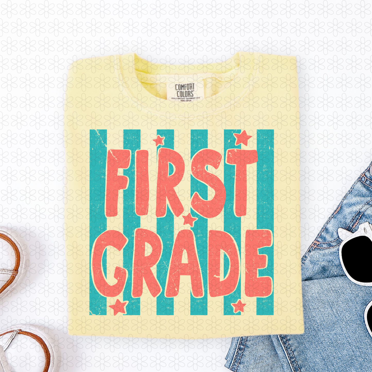 Grades Blue Stripes (Multiple Colors) DTF Transfer