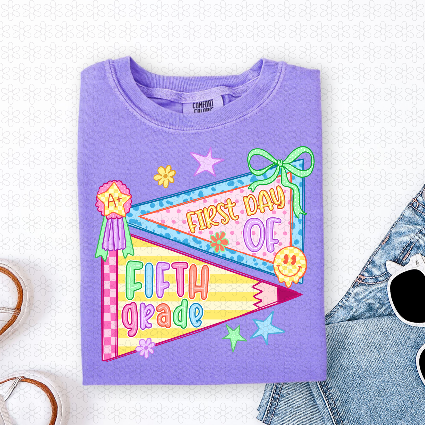 First Day Of Grades (Multiple Colors) Completed Tee