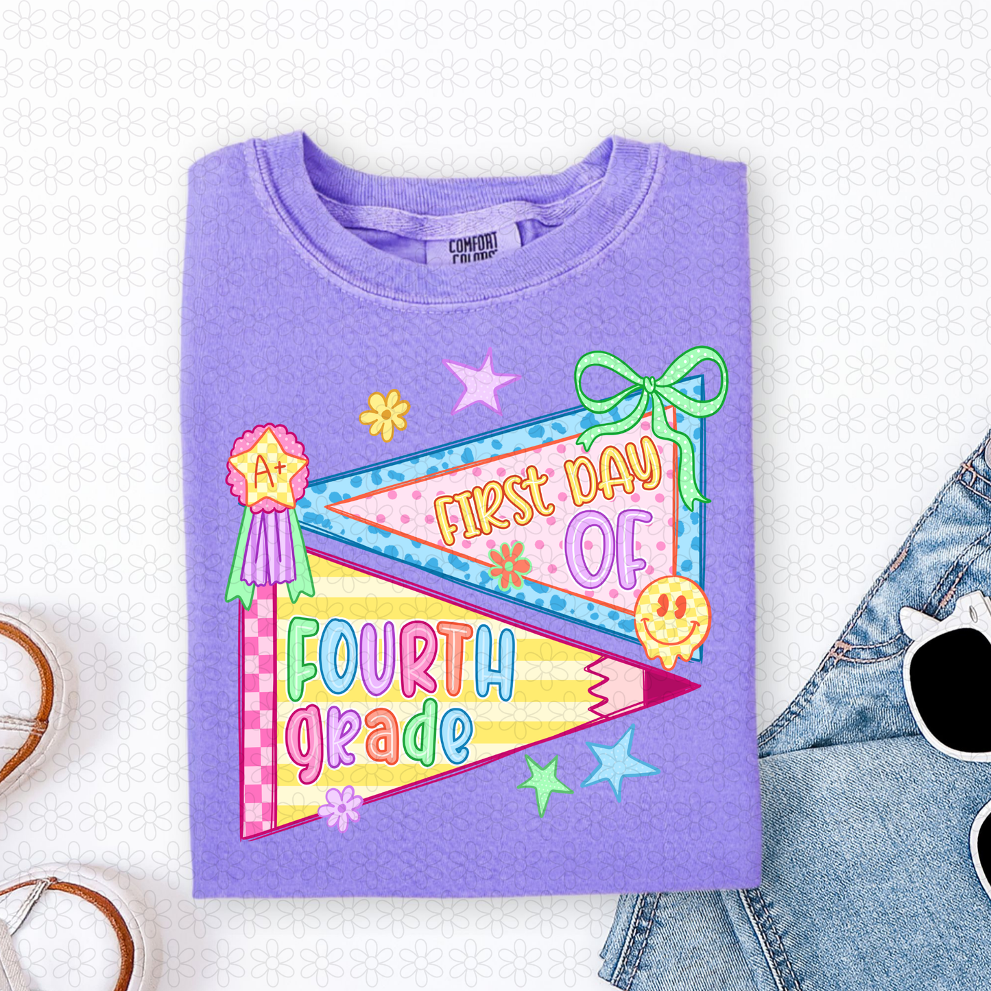 First Day Of Grades (Multiple Colors) Completed Tee