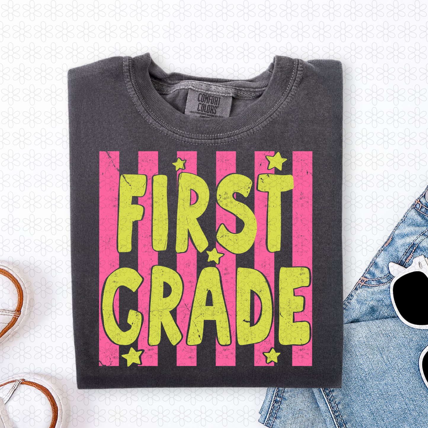 Grades Pink Stripes (Multiple Colors) Completed Tee