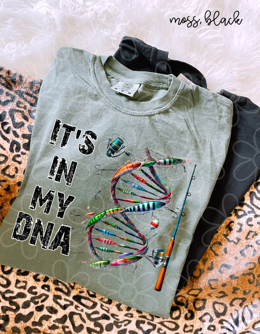 Fishing It's In My DNA DTF Transfer