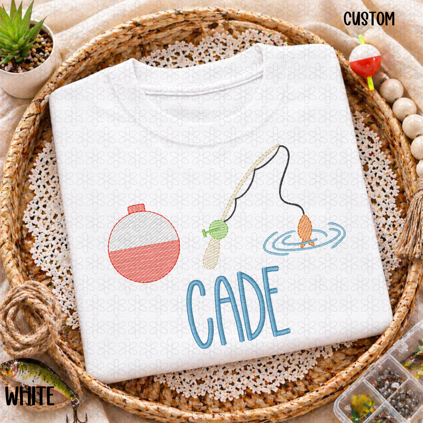 Fishing Custom Embroidery