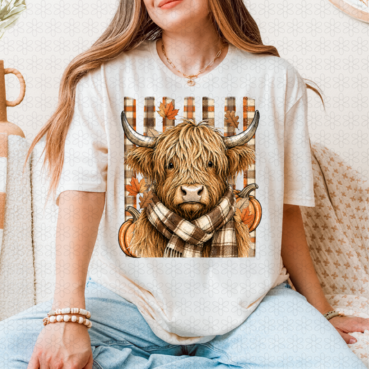 Fll Highland Cow Completed Tee