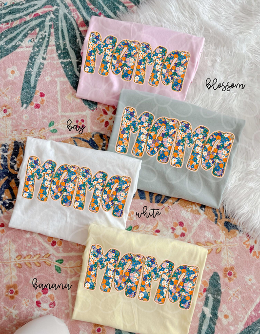 Floral Mama Completed Tee
