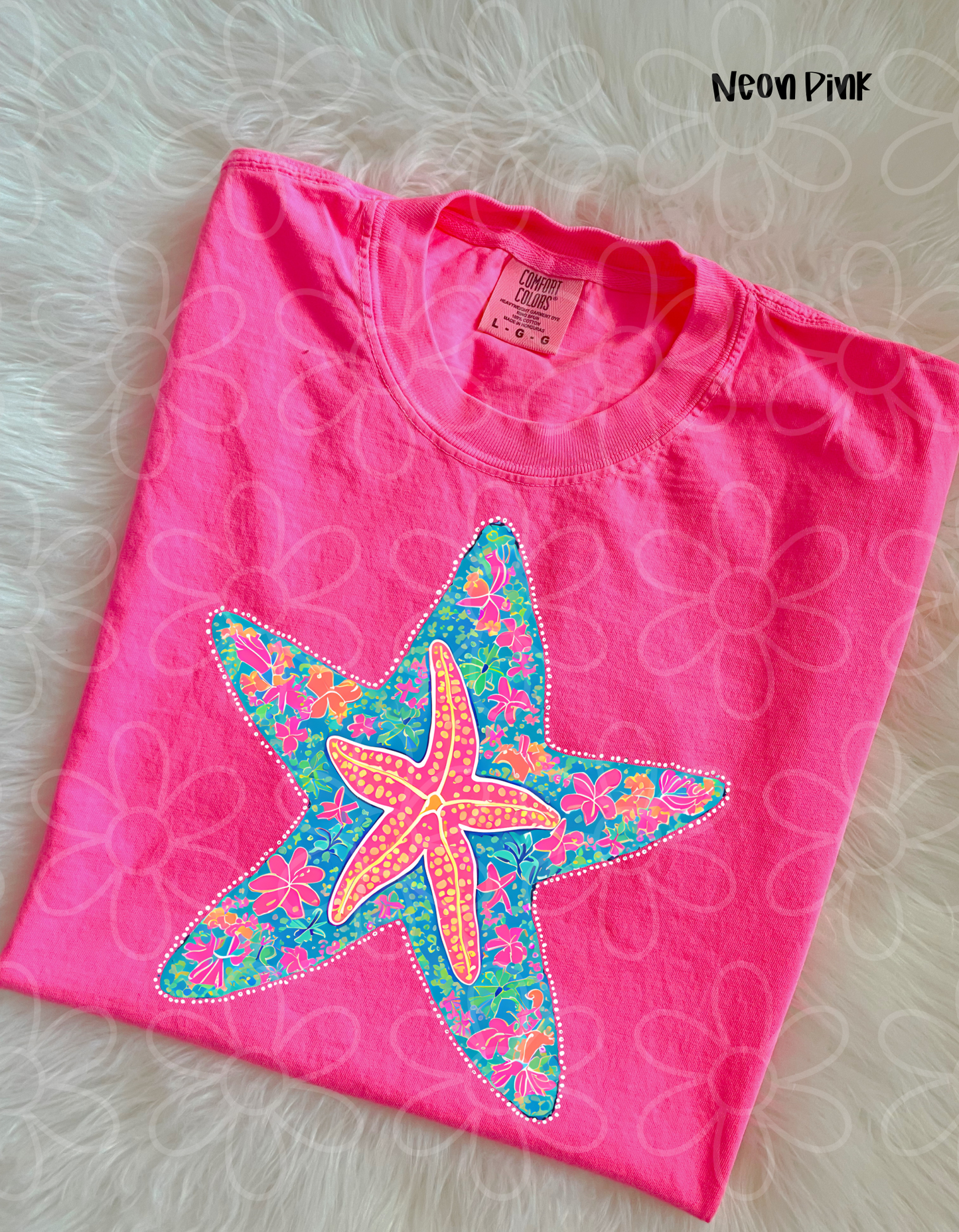 Floral Starfish DTF Transfer