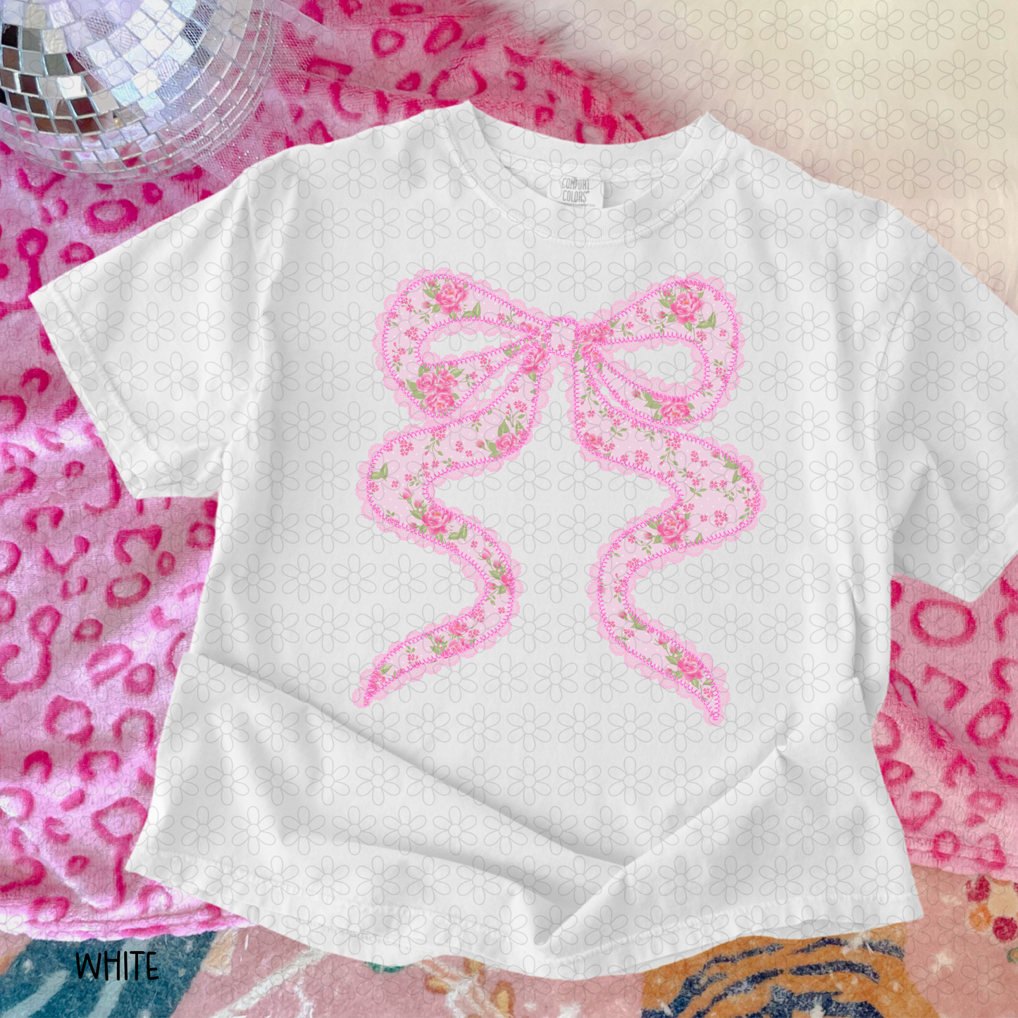 Floral Bow DTF Transfer